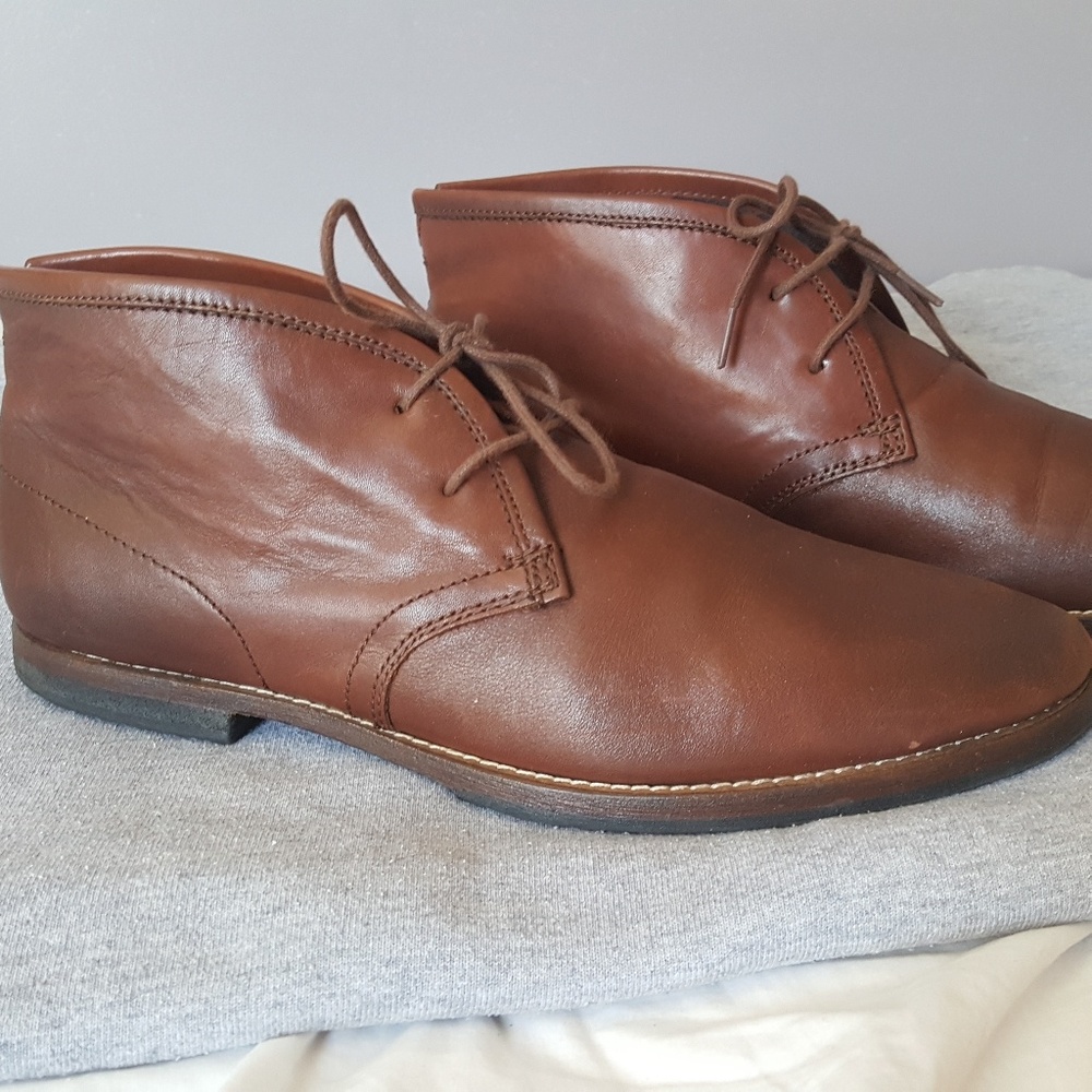 14TH & Union Mens Brown Chukka Boot Leather Sz 8.5